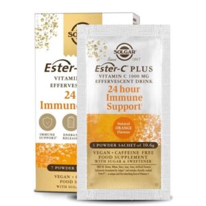 Solgar Ester-C Plus Vitamin C 1000mg effervescent drink, 21 powder sachets