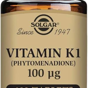 Solgar Vitamin K1 Phytomenadione 100mg, 100 Tablets