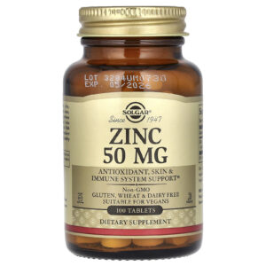Solgar Zinc 50mg 100 Tablets