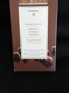 Korres 8.0 Light Blonde Advanced Argan Oil Permanent Hair Colorant 50ml