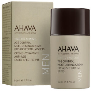 AHAVA Men Time to Energize Age Control Moisturizing Cream Spf15, 50ml