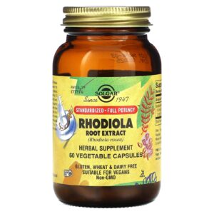 SOLGAR RHODIOLA ROOT EXTRACT 60CAPS