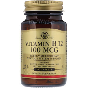 Solgar Vitamin B12, 100mcg, 100, Tablets