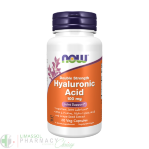 Now Hyaluronic Acid Double Strength 100 mg, 60 Veg Capsules