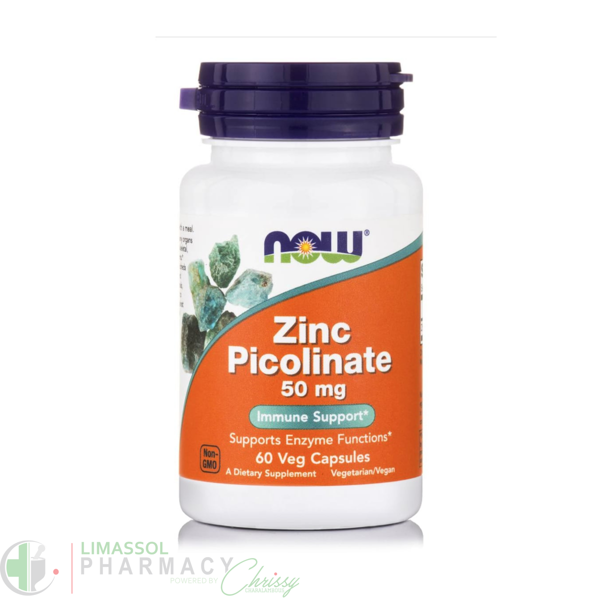 Now Zinc Picolimate 50mg 60 Veg Caps