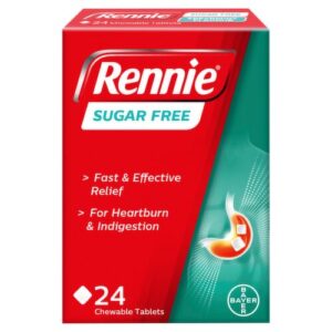 Rennie Ice (Sugar Free), 0, 24, Chewable Tablets