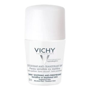 Vichy Deodorant No Marks 45 Hour Roll On, 50ml