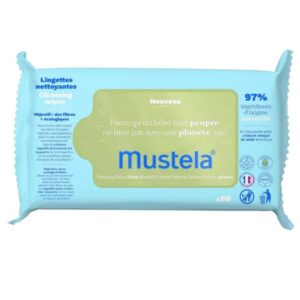 Mustela Natural, Cleansing Wipes, 60
