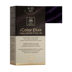 Apivita 4.20 Brown Violet Hair Color Kit  50ml
