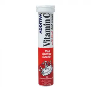 Additiva Vitamin C 1000mg Taste Blood Orange, 20 effervescent tablets
