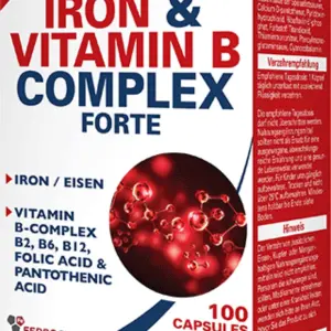 PharmaVital Iron & Vitamin B Complex 100 Caps