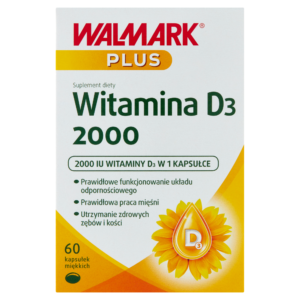 Walmark Plus Super Vitamin D3 2000iu 60Capsules