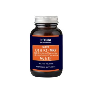 Ygia D3 & K2 - Mk7 Mg & Zn 5000iu+100mcg 60Capsules
