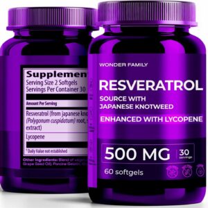 Ygia Trans Resveratrol 98% 500mg 60Capsules