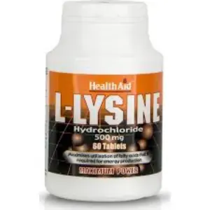 Health Aid L Lysine 500mg, 60 tablets