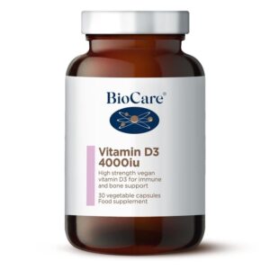 Biocare Vitamin D3 4000 I.U., 30 capsules