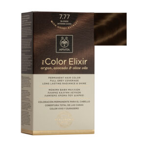 Apivita 7.77 Blonde Intense Sand Hair Color Kit 50ml