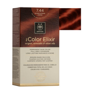 Apivita 7.44  Blonde Intense Copper Hair Color Kit  50ml
