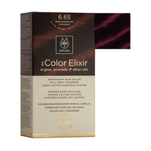 Apivita 6.65 Blonde Red Mahogany Hair Color Kit Dark  50ml