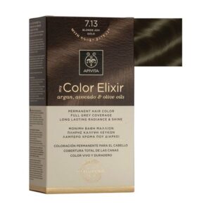 Apivita 7.13 Blonde Ash Gold Hair Color Kit  50ml