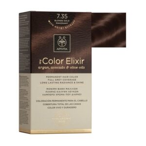 Apivita 7.35 Blonde Gold Mahogany Hair Color Kit 50ml