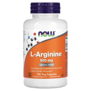 Now L-Arginine 500mg 100 Caps