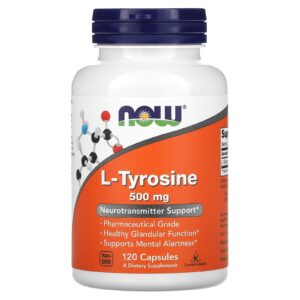 Now L-Tyrosine 500 mg, 120 capsules