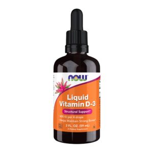 Now Vitamin D-3 Liquid 100 IU, 59ml