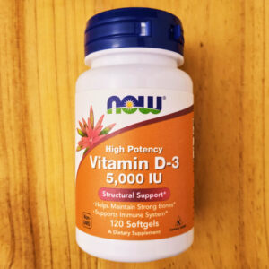 Now Vitamin D-3 5000 IU 120 Softgels
