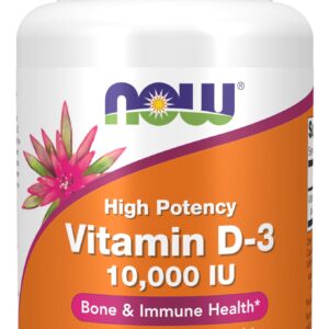 Now Vitamin D-3 10,000 IU 120 Softgels