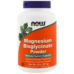Now Magnesium Bisglycinate Powder 227g