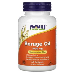 Now Borage Oil 1000mg, 60 capsules