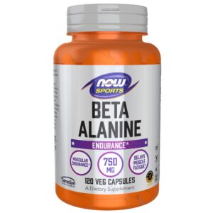 Now Beta Alanine 750mg 120 Capsules