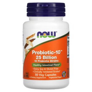 Now Probiotic-10™ 25 Billion, 50 Capsules