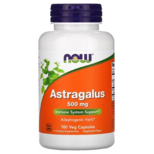 Now Astragalus 500mg, 100 capsules