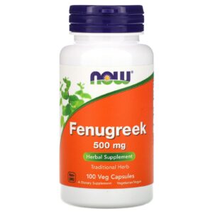 Now Fenugreek 500mg, 100 capsules