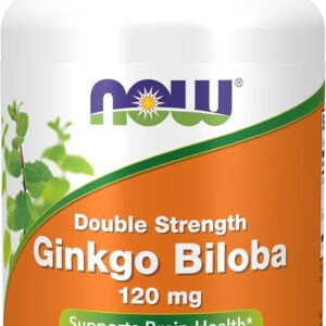 Now Ginkgo Biloba 120mg 50 Veg Caps