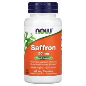 Now Saffron 50mg, 60 capsules