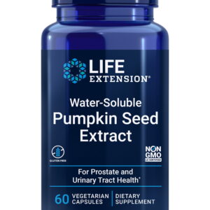 Life Extension Water-Soluble Pumpkin Seed Extract, 60 capsules