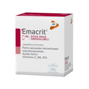 Emacrit, 30 orally soluble sticks