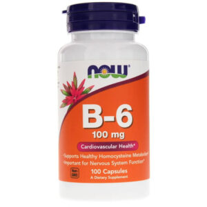 Now Foods Vitamin B-6 100mg 100 Caps