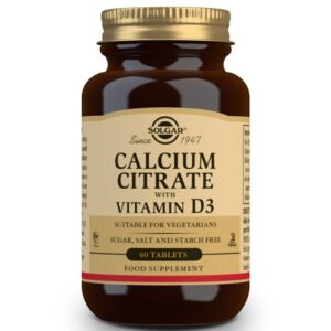 Solgar Calcium Citrate with Vitamin D3 60 Tabs