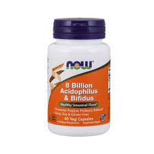 Now 8 Billion Acidophilus & Bifidus 60 Veg Caps