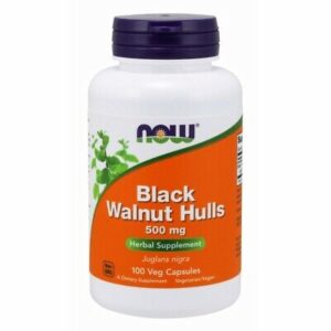 Now Black Walnut Hulls 500mg, 100 capsules