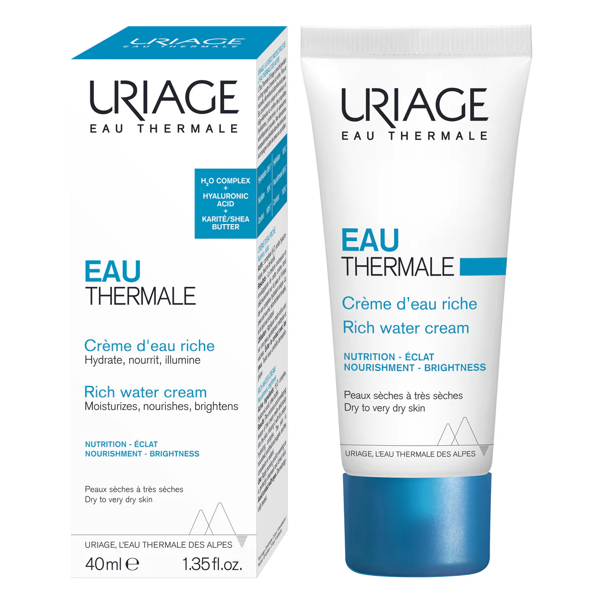 Uriage Eau Thermale Rich Water Face Cream, 40ml