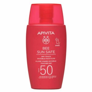 Apivita Bee Sun Safe Dry Touch Invisible Face Fluid SPF50 + GIFT Express Face Mask Aloe & Hair Mask Moisturizing