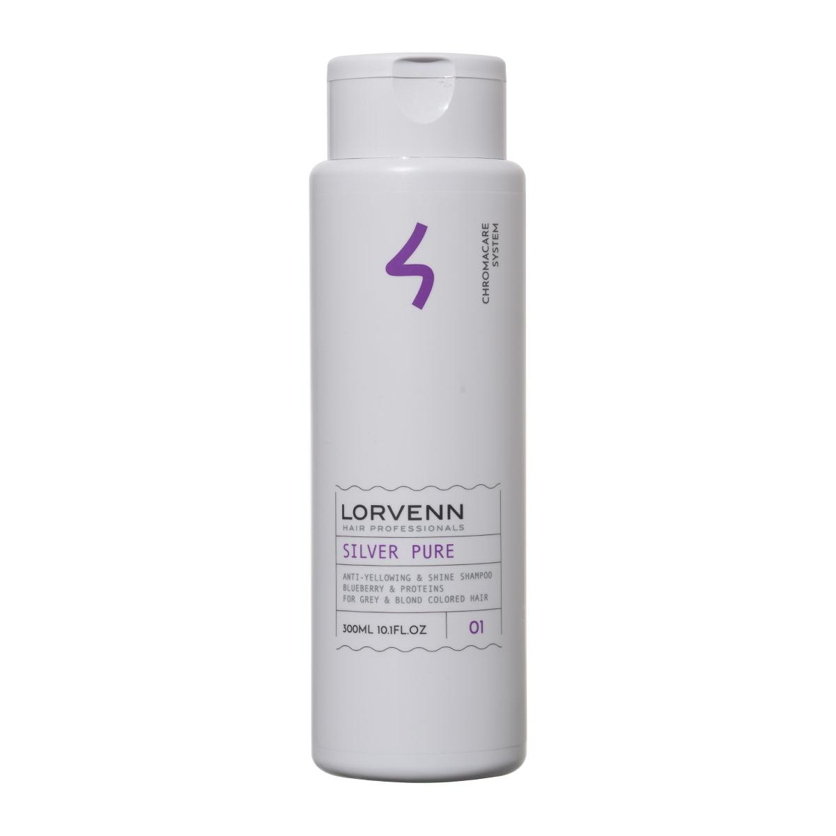 Lorvenn Silver Pure Anti-Yellowing and Radiance Shampoo, 300ml