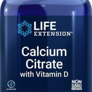 Life Extension Calcium Citrate with Vitamin D, 200 capsules