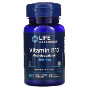 Life Extension Vitamin B12 Methylcobalamin, 60 lozenges
