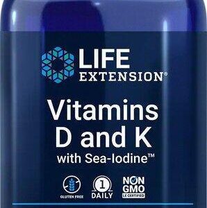 Life Extension Vitamins D & K, 60 tablets